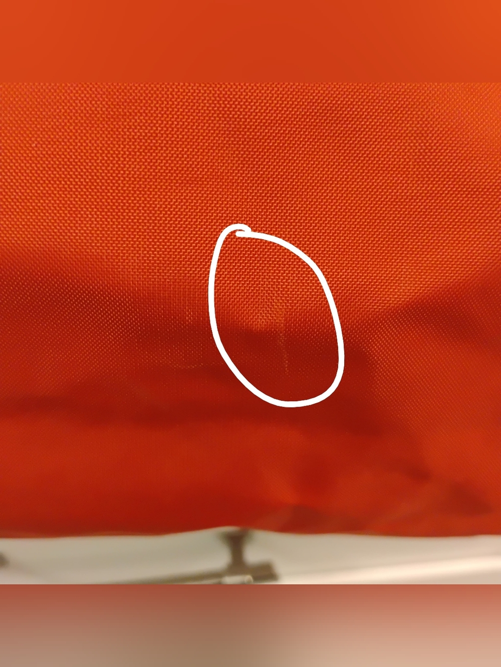 Longchamp Classic Nylon Tote - Orange with Cognac Leather Trim & GHW - Picture 10 of 15